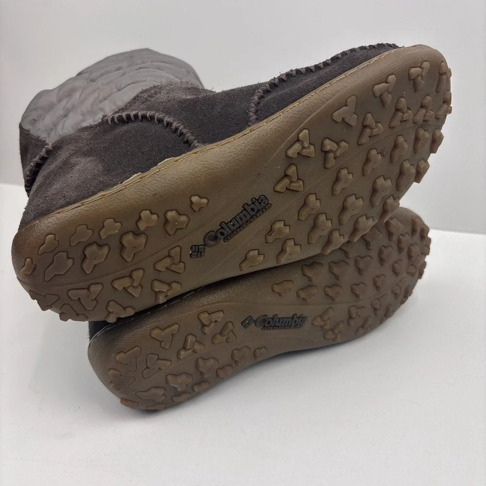 Columbia Minx Moccasin Women's US 7 Brown Waterproof Winter Boots BL1559-231